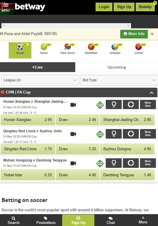 betway android app