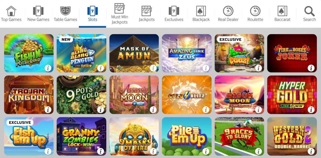 betway casino slot games