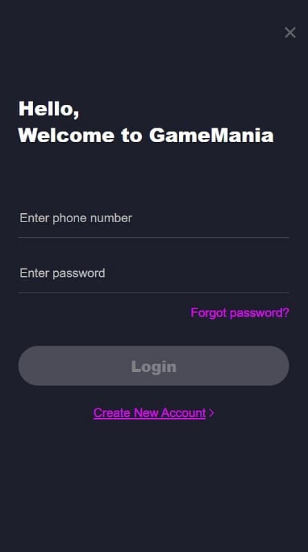 gamemania casino login kenya